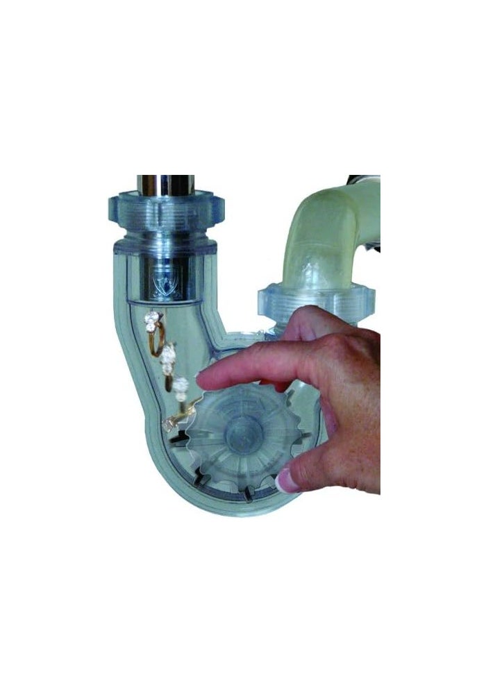 PermaFLOW PF WaterWorks PT5021 Never Clog Universal Transparent ABS P-Trap for Kitchen and Bath - Fits 1-1/2-Inch or 1-1/4-Inch - Image 3